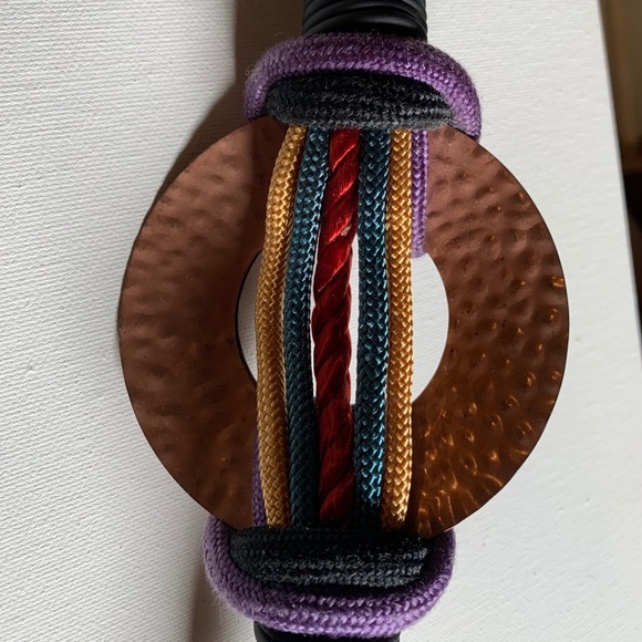 Vintage wide belt corded boho indie rope - Picture 5 of 10